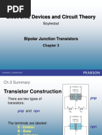 Electronic Devices and Circuit Theory: Bipolar Junction Transistors