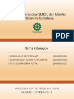 KELOMPOK 2 Operasional K3 & Penilaian Matriks Resiko Bahaya (14-10, 14-20, 14-31)