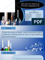 KELARUTAN SEBAGAI FUNGSI TEMPERATUR