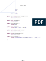 Circle class calculates area and properties