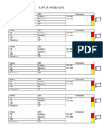 Daftar Pasien USG