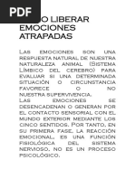 Como Liberar Emociones Atrapadas