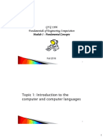 GNG 1106 Fundamentals of Engineering Computation Module 1 - Fundamental Concepts