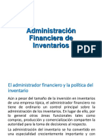 Administración Financiera de Inventarios