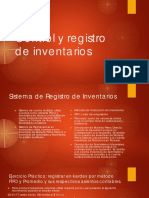 Control y Registro de Inventarios