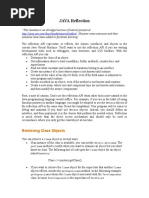 JAVA Reflection Handout