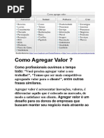 Como Agregar Valor