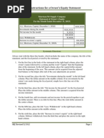 Owners Equity Statement Form Instructions