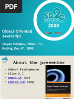 Object-Oriented Javascript: Stoyan Stefanov, Yahoo! Inc. Beijing, Dec 6, 2008