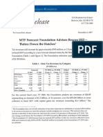 Massachusetts Taxpayers Foundation - FY19 Consensus Revenue Estimate Hearing 