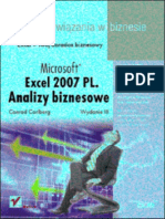 Microsoft Excel 2007 Pl. Analizy Biznesowe. RozwiÄ…Zania w Biznesie. Wydanie III Full