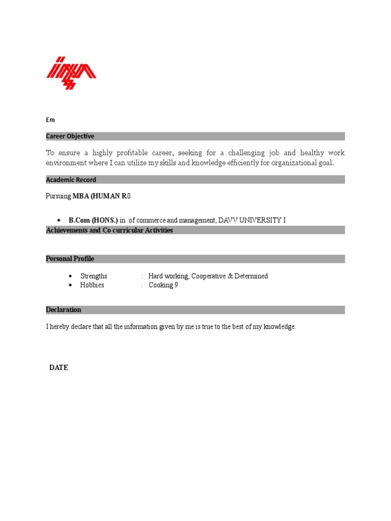 career-objective-pdf