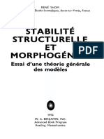 Stabilité Structurelle Et Morphogenèse (TdM)