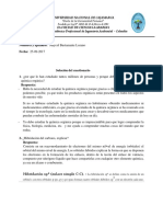 informe quimica