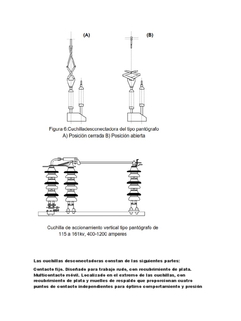 Partes de Cuchillas Desconectadoras | PDF | Herramientas | Bienes ...