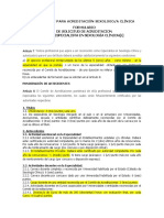 Reglamentacion para Acreditacion Sexologos Clinicos