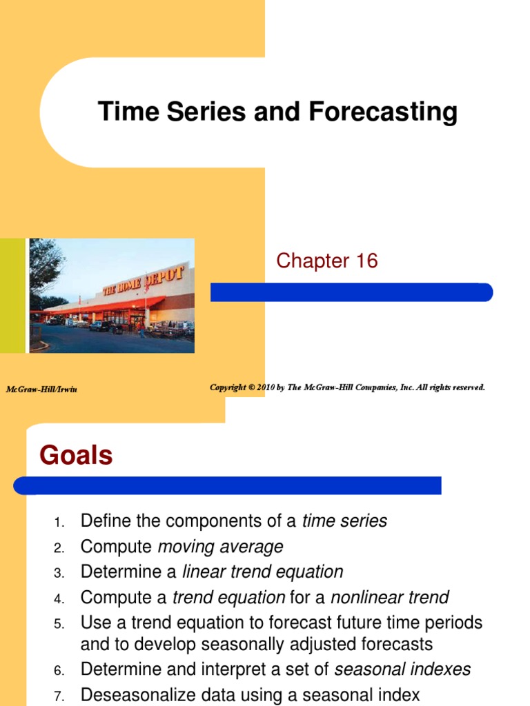 Chap016 Time Series and Forecasting | PDF | Seasonality | Linear Trend ...