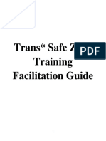 Trans Safe Zone Training Facilitation Guide