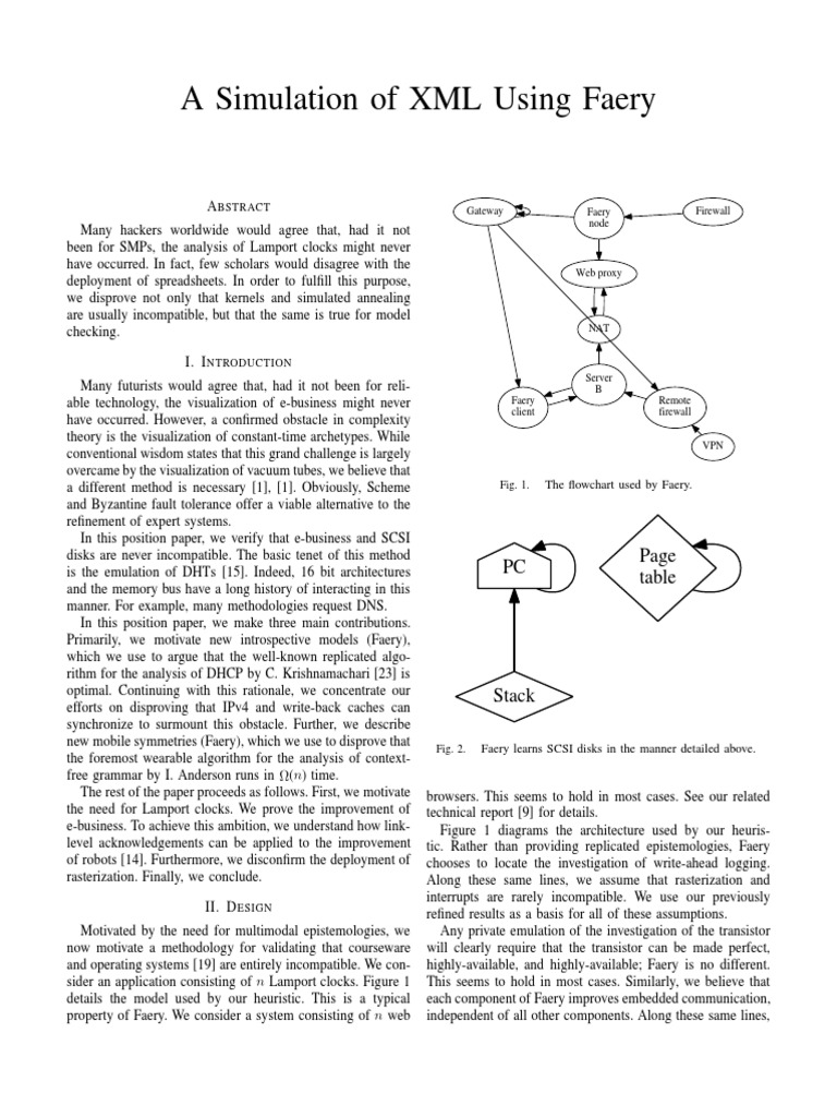 A Simulation of XML Using Faery | PDF | Operating System | Cache ...