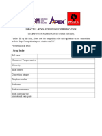 Competition Participation Form (Group) (Original)