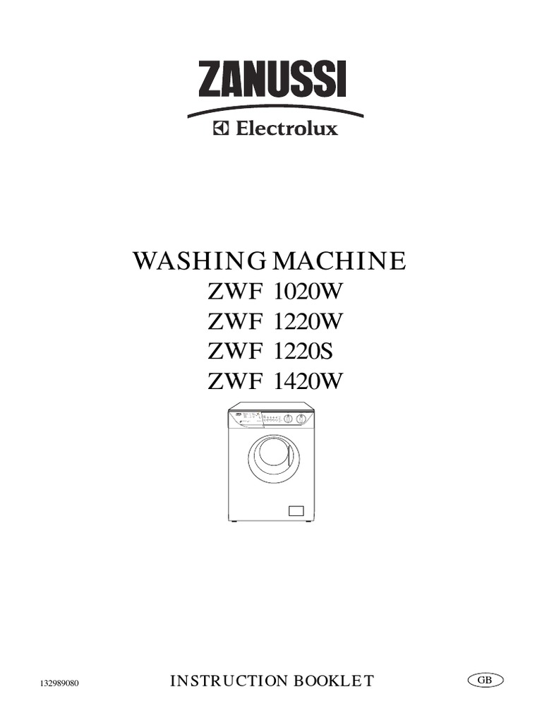 lavadora zanussi pdf Washing Machine Laundry 