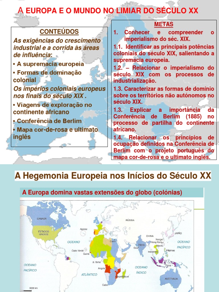 A Hegemonia Europeia | Imperialismo | Turismo pela Europa