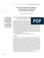 El Uso de Modelos Matemáticos en Evaluación Económica de Intervenciones de Salud