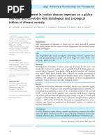 Cognitive Impairment in Coeliac Disease Improves On A Gluten-Free Diet and Correlates With Histological and Serological Indices of Disease Severity