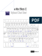 Adobe After Effects CC: Keyboard Cheat Sheet