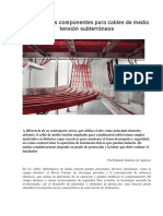 Componentes en Cables de Media Tensión Subterráneos