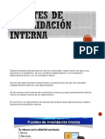 Fuentes de Invalidación Interna