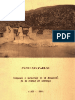 Canal San Carlos Orígenes e Influencia en El Desarrollo de La Ciudad de Santiago PDF