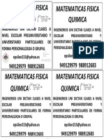 Matematicas Fisica Quimica