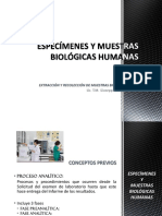 CLASE 1 - Especímenes y Muestras Biológicas Humanas