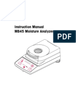 Instruction Manual MB45 Moisture Analyzer