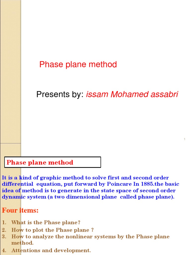 Phase plane method presents by pdf nonlinear system plane geometry 