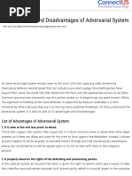 Adv And Disadv Of Adversarial System Pdf Separation Of Powers Virtue