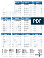 2018 Calendar PDF