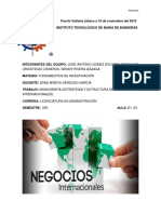 Monografía (Estrategia y Estructura de Los Negocios Internacionales)