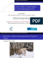 Statistical Gaussian Model of Image Regions in Stochastic Watershed Segmentation