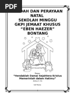 Tata Ibadah Natal Sekolah Minggu Bontang 2017