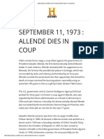 Allende Dies in Coup