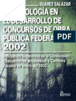 Metodologia en Desarrollo de Concursos de Obra Publica Federal 2002 - Ing. Carlos Suarez Salazar 