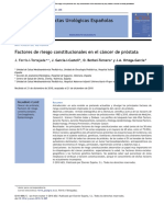 Factores de Riesgo Constitucionales en El Cáncer de Próstata PDF