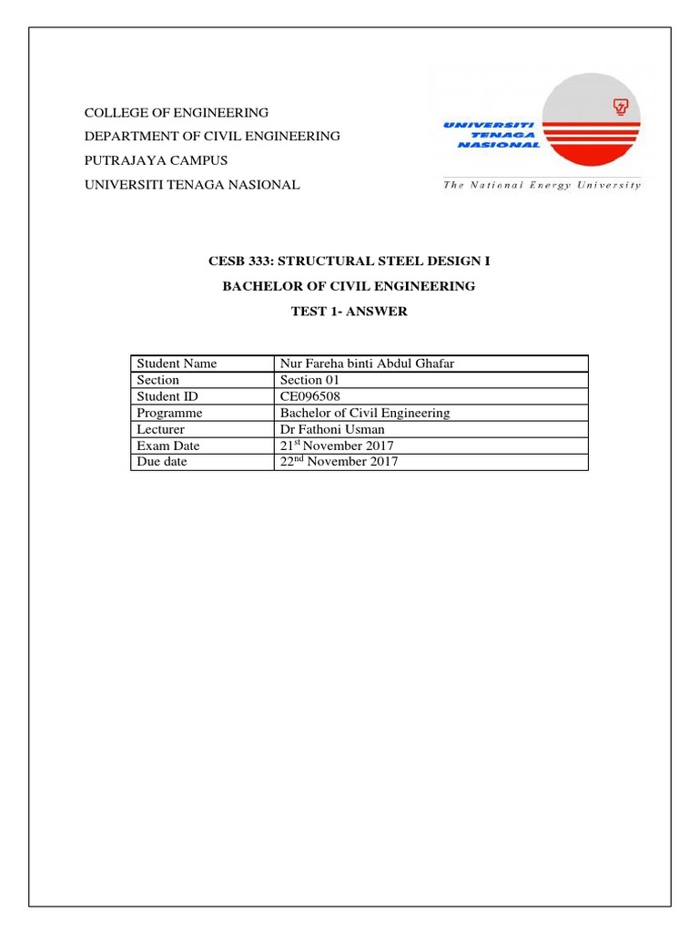 Cover Page Individual Assignment | PDF | Engineering | Science