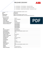 1SDA038312R1 Under Voltage Release 220 240v e1 6 t8