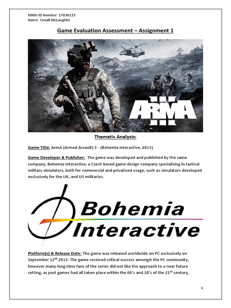 Game Evaluation Assessment | PDF | Gaming | Video Games