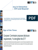 Transparency in Extractive Industries: EITI and Beyond