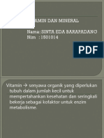 Vitamin Dan Mineral PPT Sinta