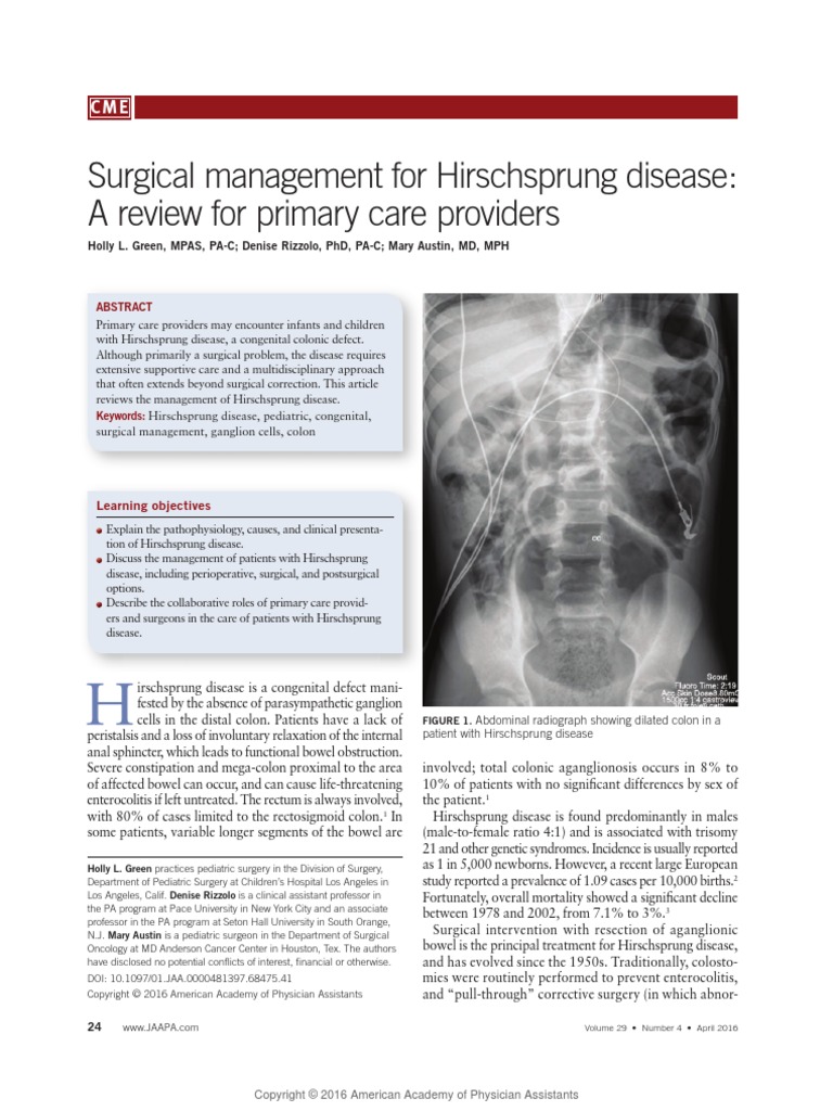 hirschsprung disease case study scribd